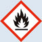 Gefahrgutsymbole nach CLP-Verordnung - Flamme