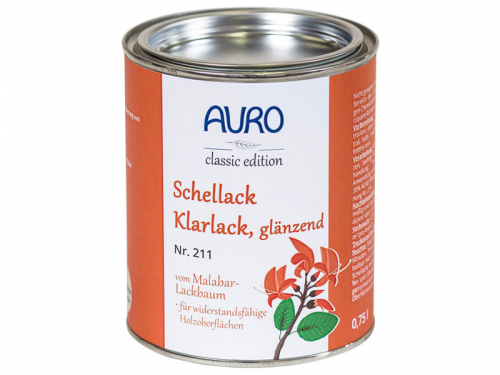 AURO Schellack-Klarlack glnzend Nr. 211 - 0,75 Liter