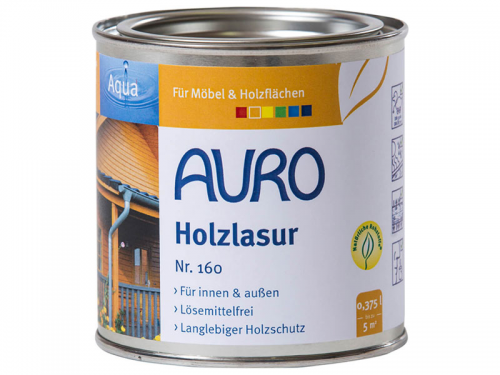 Auro Holzlasur Aqua Nr. 160-37 - 0,375 Liter - Mahagoni