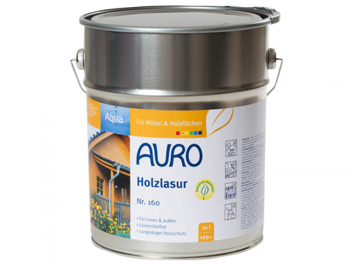 Auro Holzlasur Aqua Nr. 160-90 - 0,75 Liter - Wei