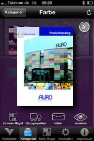 iPhone, iPad, iPod - App mit AURO-Produktkatalog