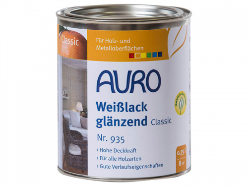 Auro Weilack, glnzend, Classic Nr. 935 - 0,75 Liter