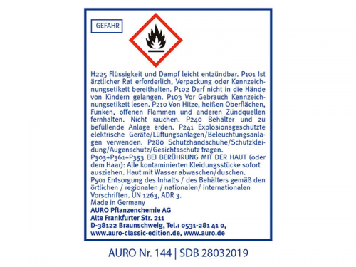 AURO Drachenblut-Beize Nr. 144 - 0,25 Liter