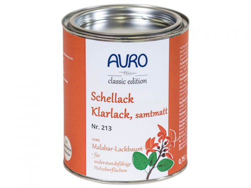 AURO Schellack-Klarlack samtmatt Nr. 213 - 0,75 Liter