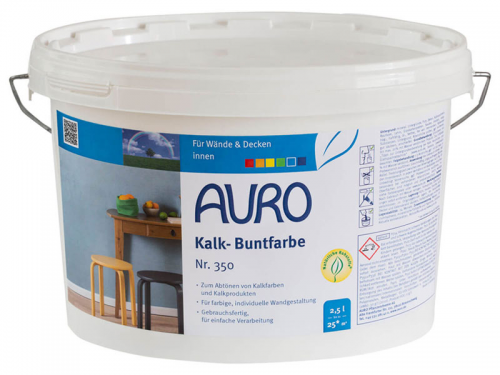 Auro Kalk-Buntfarbe Nr. 350-55 - 0,25 Liter - Lichtblau