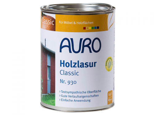 Auro Holzlasur Classic Nr. 930-23 - 0,75 Liter - Wei