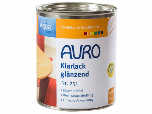Auro Klarlack, glnzend Nr. 251 - 0,75 Liter